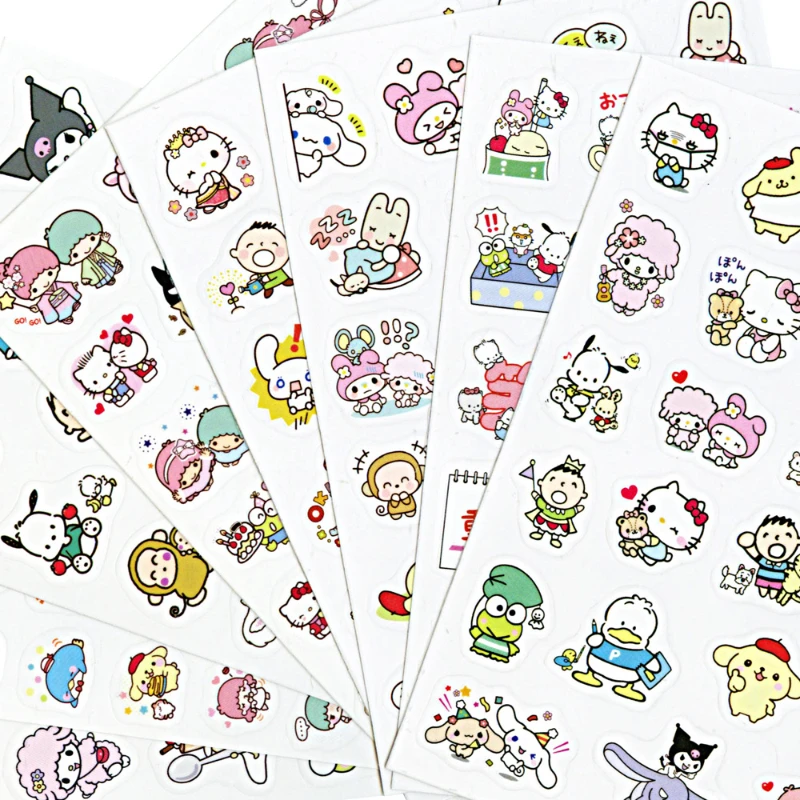 Adesivo Kawaii Kuromi My Melody Pompon Purin Pochacco Kero Kero Keroppi Adesivo Manuale Adesivo Impermeabile Per Bambini