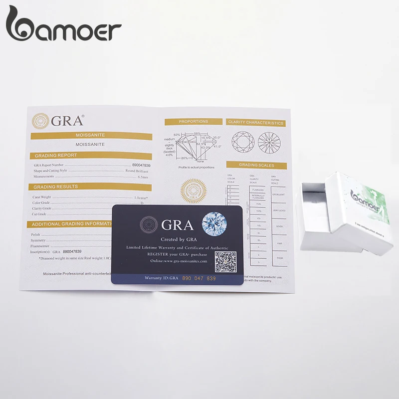 BAMOER  Ŭ ̻糪Ʈ     ̾Ƹ ü ũ,   , 0.5CT