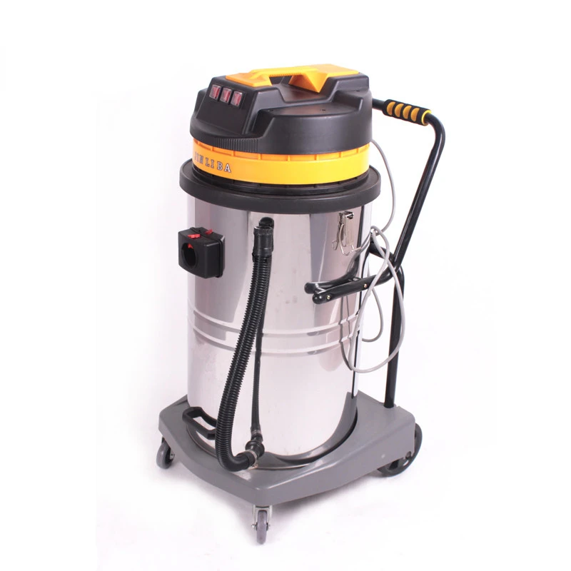 

Промышленный пылесос для сухой и влажной уборки с супер мощным двигателем большой емкости 220 л в