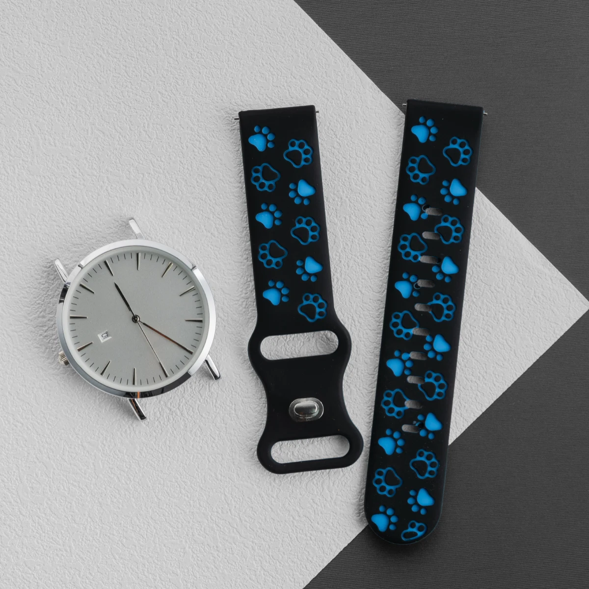 20mm Silicone Wrist Strap for Smartwatches - Durable and Comfortable Wristband