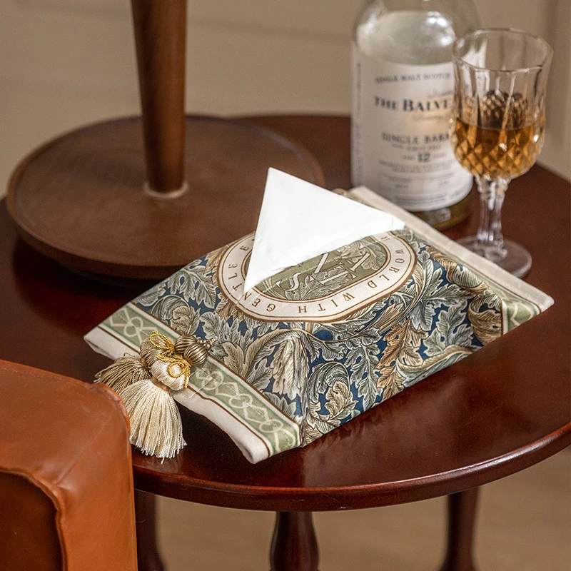 Creative Velvet Tissue Box Holder Decorative Napkin Paper Facial Tissue