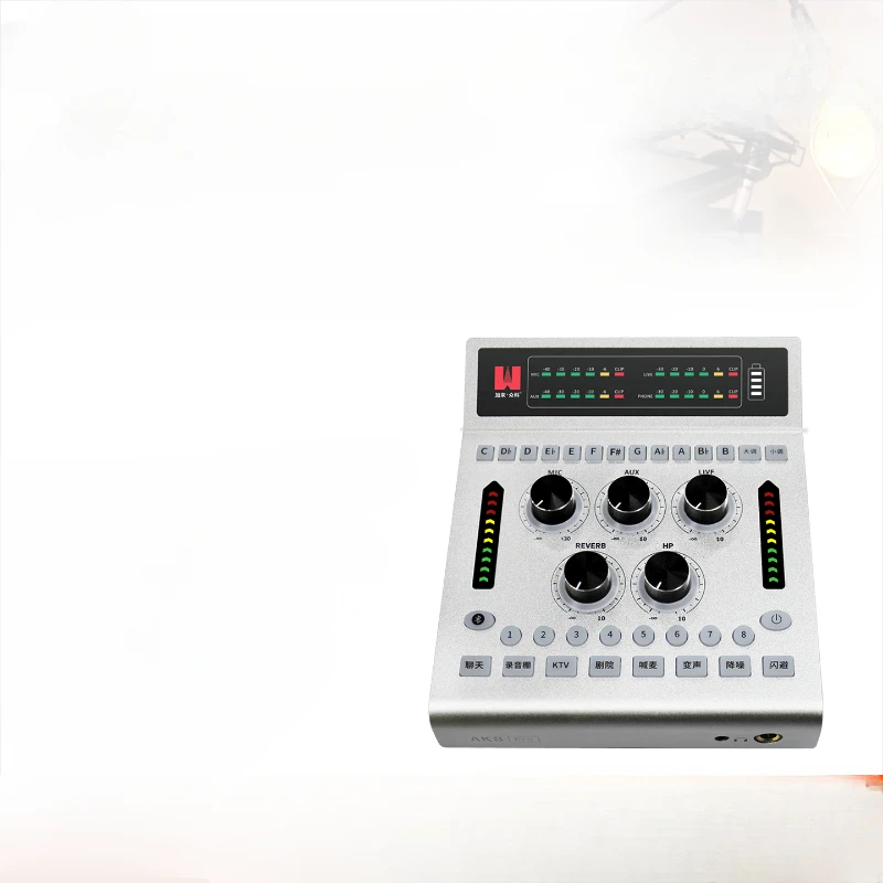 

AK8PRO mobile phone computer live sound card microphone wireless receiver record video offer