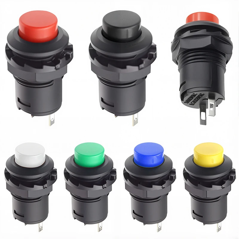 Self-Lock /Momentary Pushbutton Switches DS228 DS428 12mm OFF-ON Push Button Switch DS-228 DS-428 5/20PCS