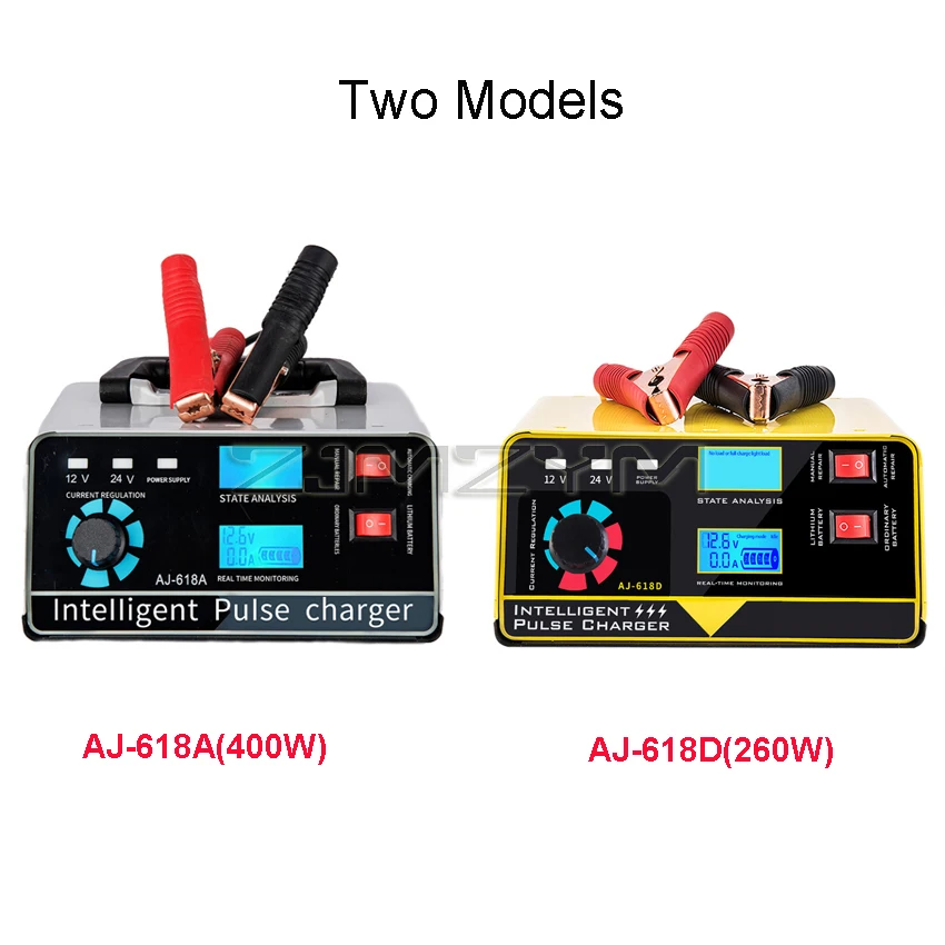 パルスバッテリー充電器　12V 24V 400w バッテリーチャージャー ② バッテリー充電器24V/12V,400W /260W,スマートパルス,車,ボート