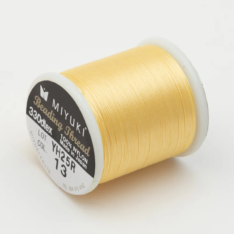 Premium Quality White and Black Beading Thread – Japanese Nylon, 50 Meters