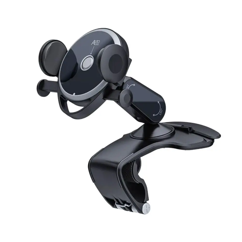 HUD-Style Dashboard Silicone Car Phone Holder with One-Touch Lock, Universal Fit
