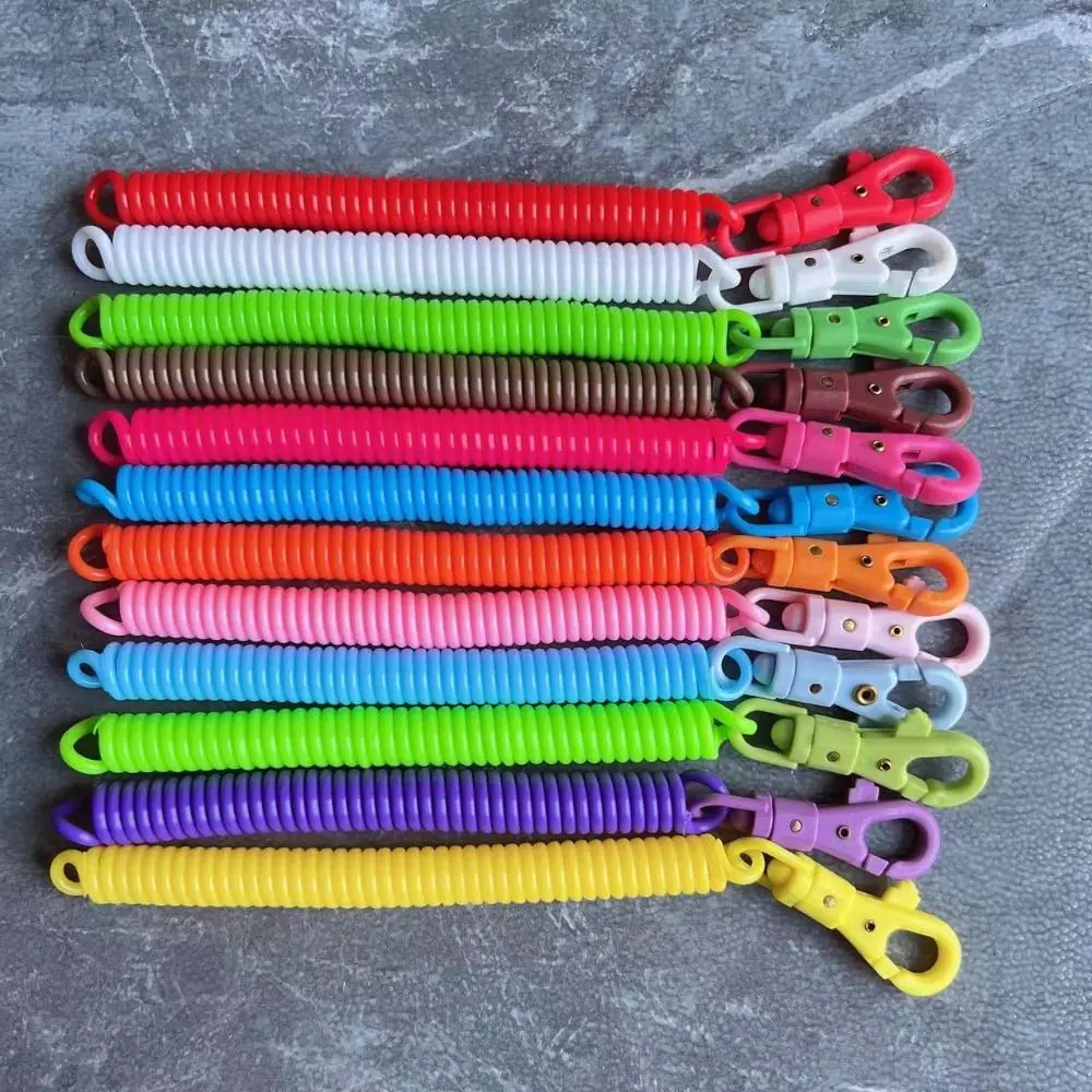 

2 шт., выдвижной пластиковый брелок для ключей с кольцом, 10 цветов