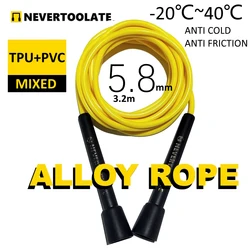 Premium Quality Jump Rope with Hard Beads & Anti - Cold TPU Coating - Ideal for Fitness & Endurance Training (RA ALLOY - 80A 5.8mm)