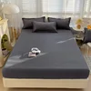 High Quality Fitted Sheet King Queen Size Mattress Cover with Elastic Band Bed Sheet 150/180 Fit Sheet Can Order Pillowcases 4