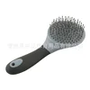 Horse Mane & Tail Brush Round Shaped Soft Rubber Grip  Needle Bristles Stable Cleaning Kit Horse Grooming Brush new 1