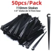 Sprycle 50pcs 4/7mm 3/5mm Tubing Hose  Joint Drip Irrigation KIT Barbed Tee Cross Eng Plug Adapter for Garden Water Connector 6
