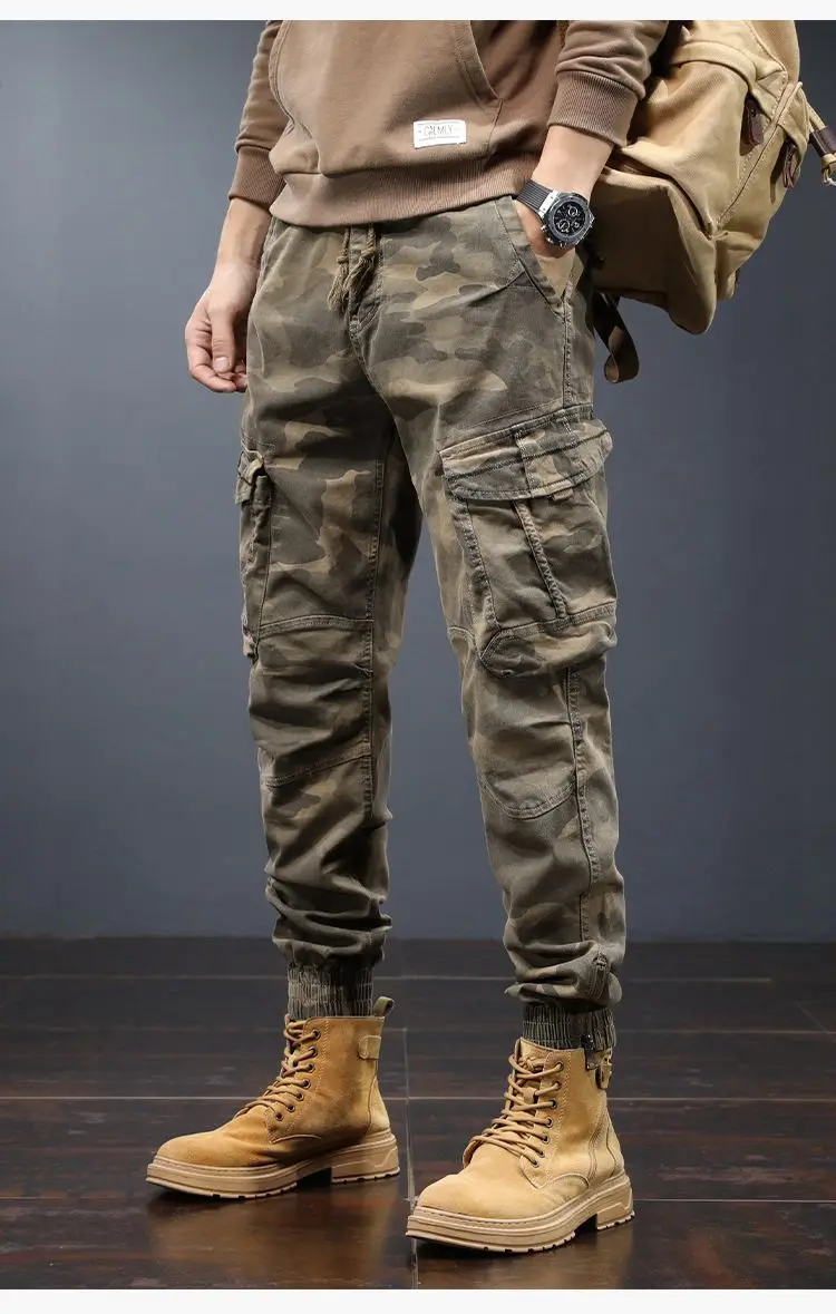 High Quality Cargo Pants Men Jogging Casual Pants Full Length Military Mens Streetwear Adults Work Tactical Tracksuit Trousers