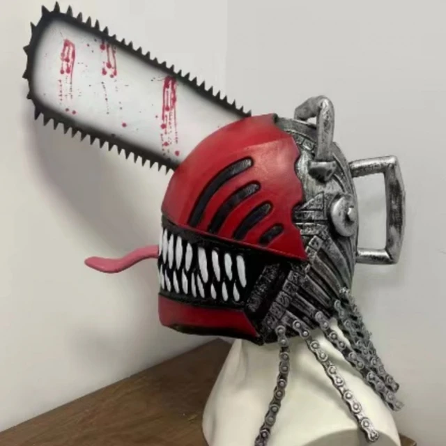 Chainsawman Helmet Tutorial  Moving Jaw and Light up Eyes 