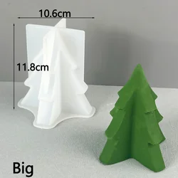 Festive Geometric Pine Candle Silicone Mold - DIY Home Decor & Craft Gift (04)
