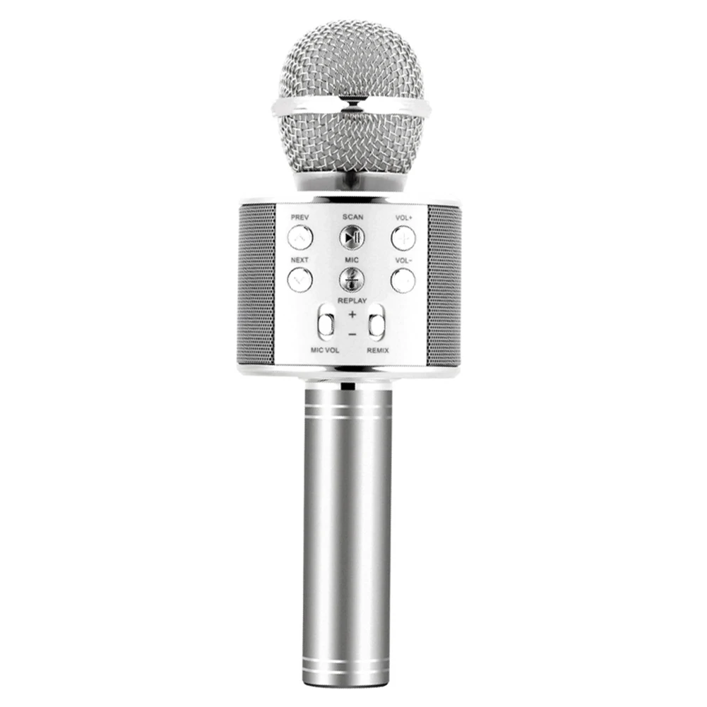 

Portable Wireless Bluetooth Karaoke Microphone Handheld Speaking Singing Mic