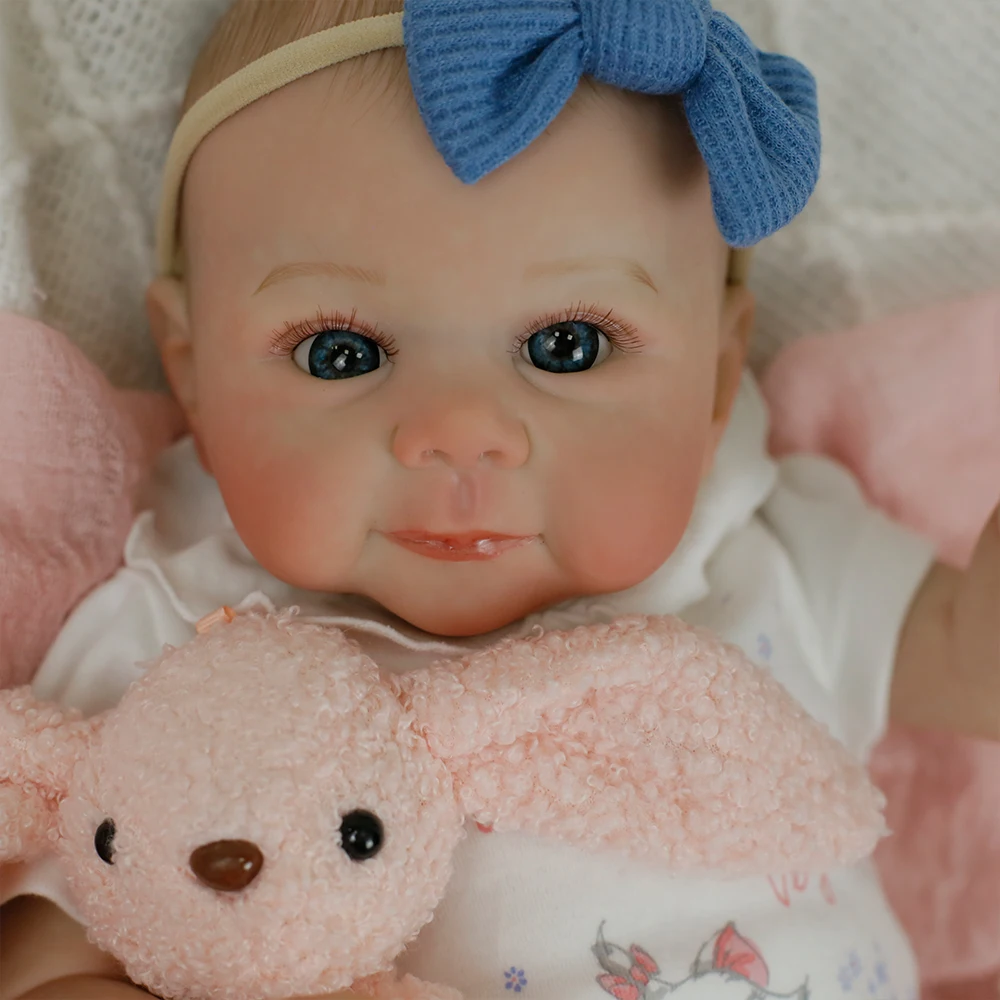 Wamdoll 19 Inch Preemie Reborn Baby Doll - Lifelike Painted Hair, Soft Touch Vinyl, Realistic Newborn Girl Toy For Kids 3+ - View #2