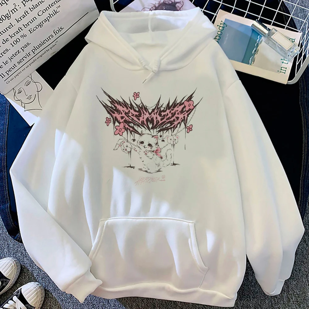 

Funny Cat hoodies women y2k aesthetic sweat y2k anime 2023 Hooded Shirt Hood female japanese Pullover