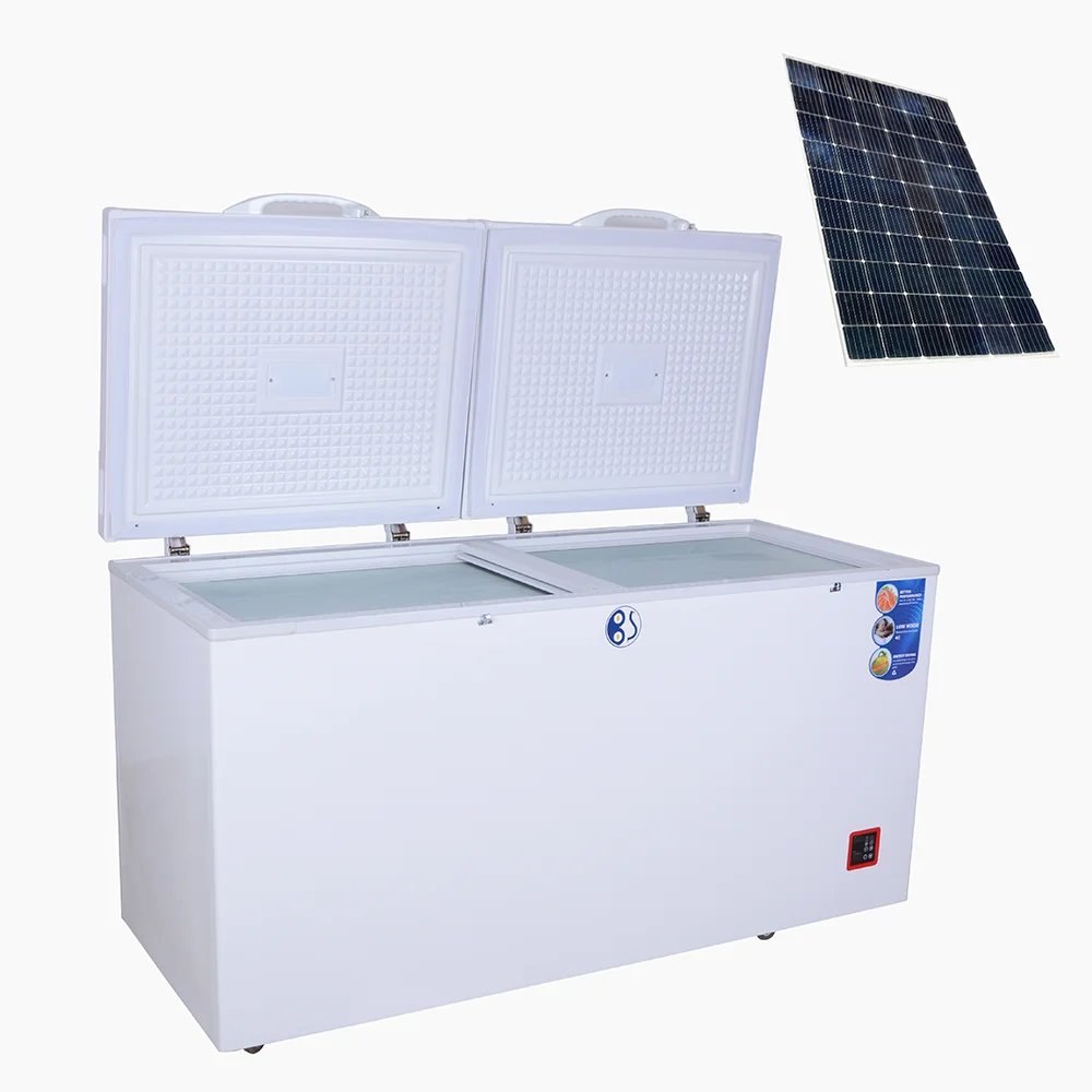 Commercial 12v24v Dc Chest Freezer Solar Refrigerator Oem Solar Powered