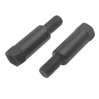 1 Pair Longer Black Silver Motorcycle Rear Mirror Adapters M8 8mm Clockwise Anti-clockwise Right Left Hand Thread Changing Screw