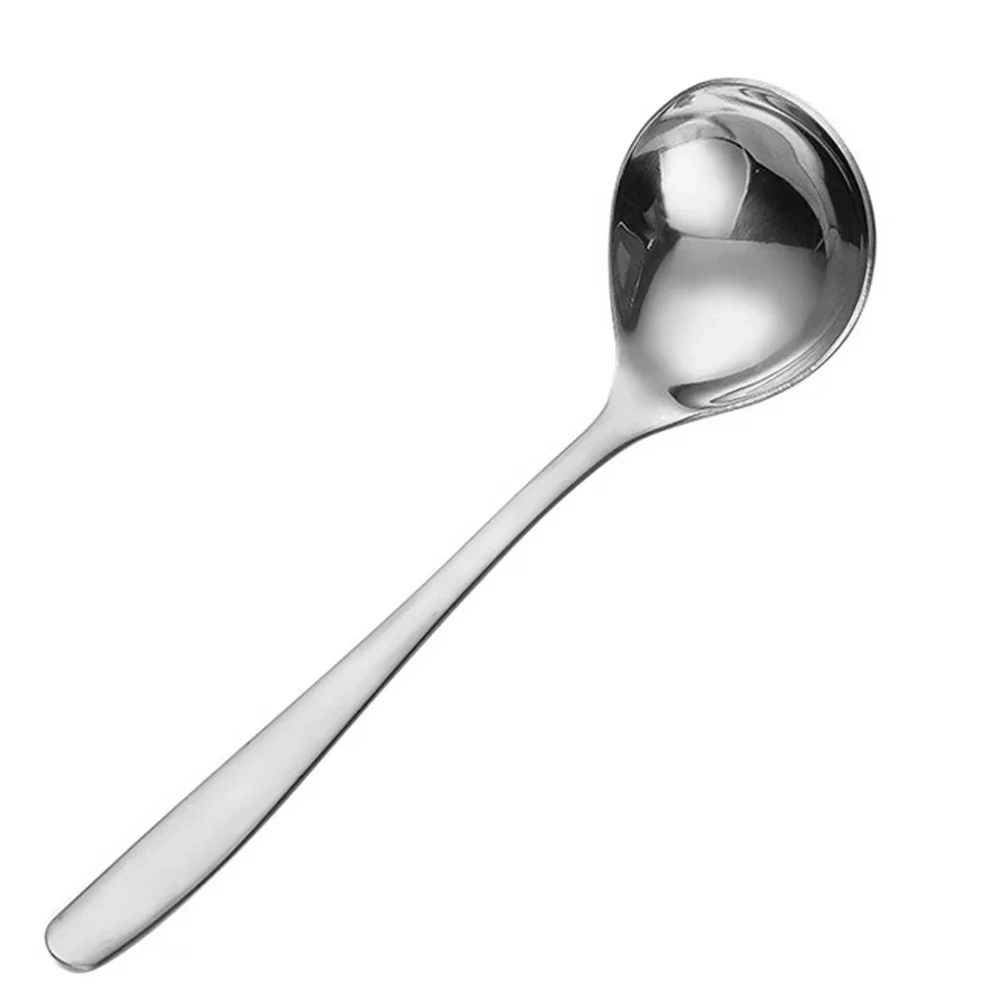 Stainless steel spoons 1pc 304 Stainless Steel Spoon Soup Spoon Rice LongHandle Tableware Set Kitchen Utensils