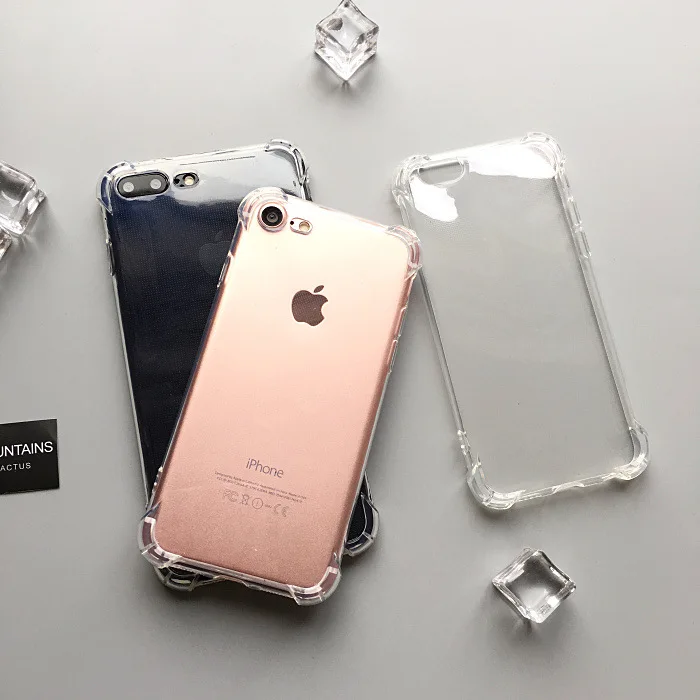 thumbnail image 1 of Clear Soft Case for iphone 5 5s 6s 6 7 8 Plus X XR XS 11 12 13 14 Pro Max SE 2020 Clear Anti-knock Dropproof Protection Case, 1 of 4