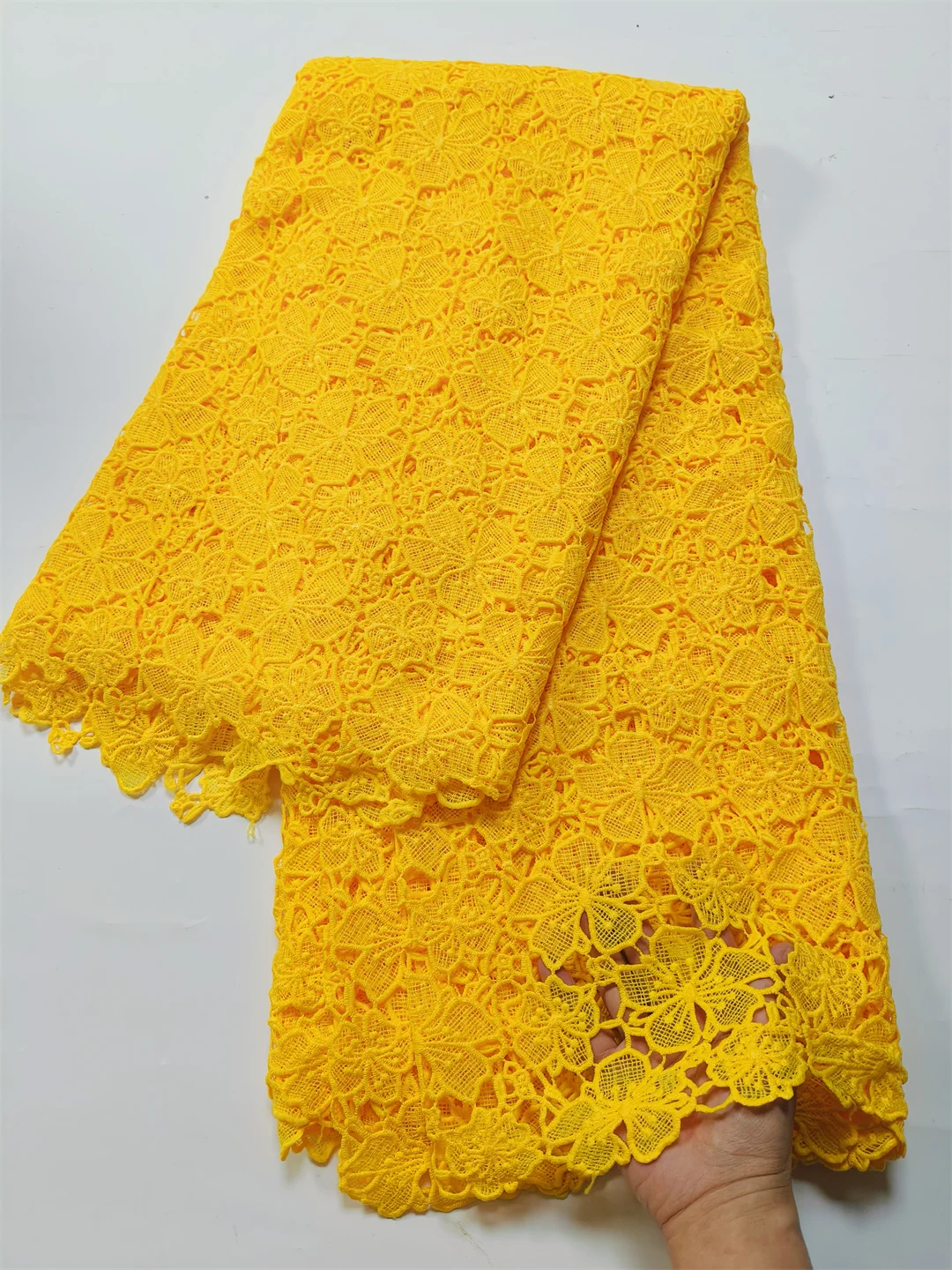 Riche Guipure Cord Lace Fabric For Party Evening Dress U_GE5618 lace fabric