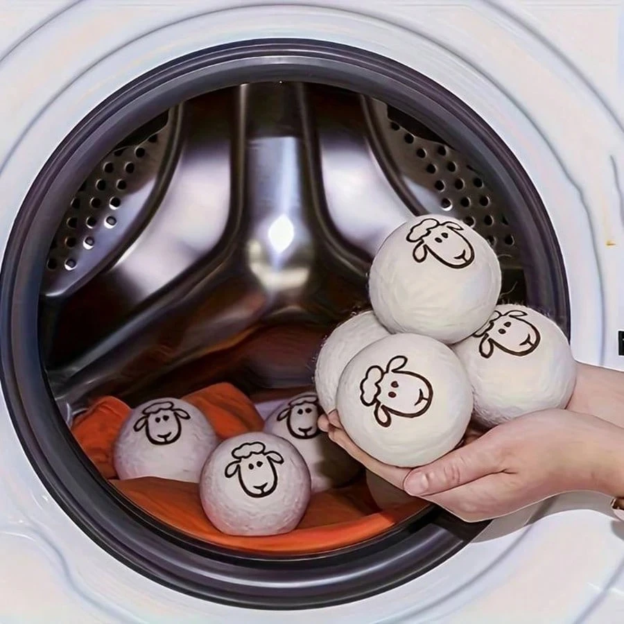 Laundry Ball 1-12Pcs Wool Drying Balls Reusable 5cm Dryer Kit for Clothes Softener Antistatic Anti-winding Home Washing Machine Supplies