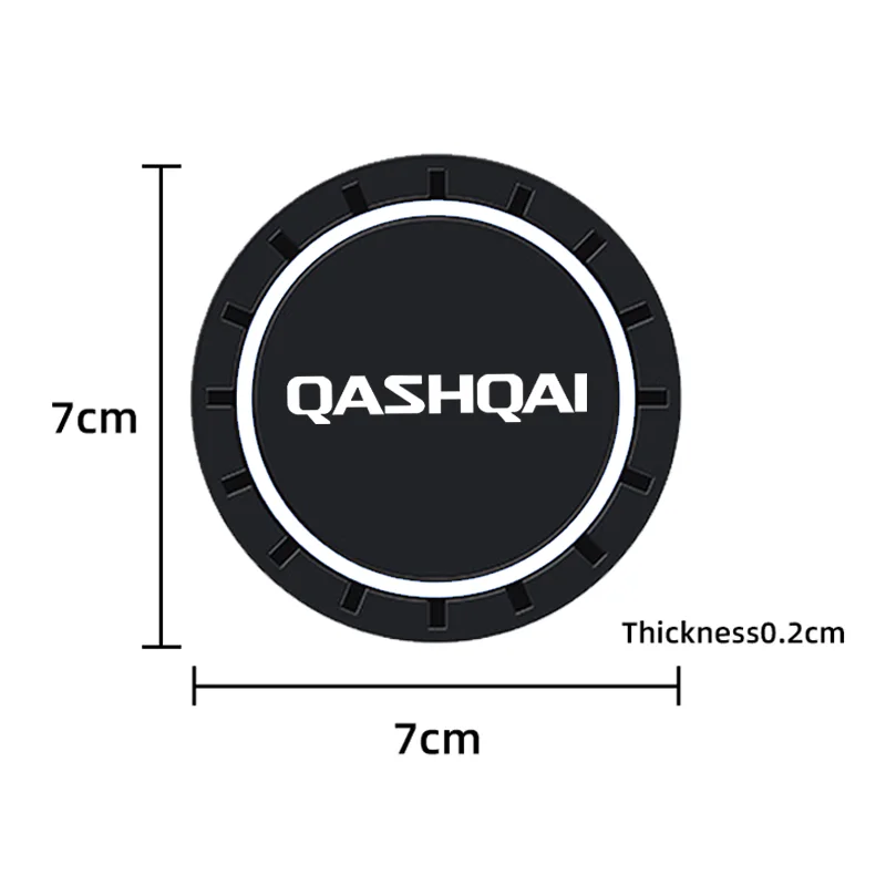 2pcs Car Cup Holder Anti Slip Insert Coasters Pad for Nissan Qashqai J10 J11 J12 Auto Water Cup Holder Silicone Mats Accessories cup holder coasters cup holder inserts car coaster pads