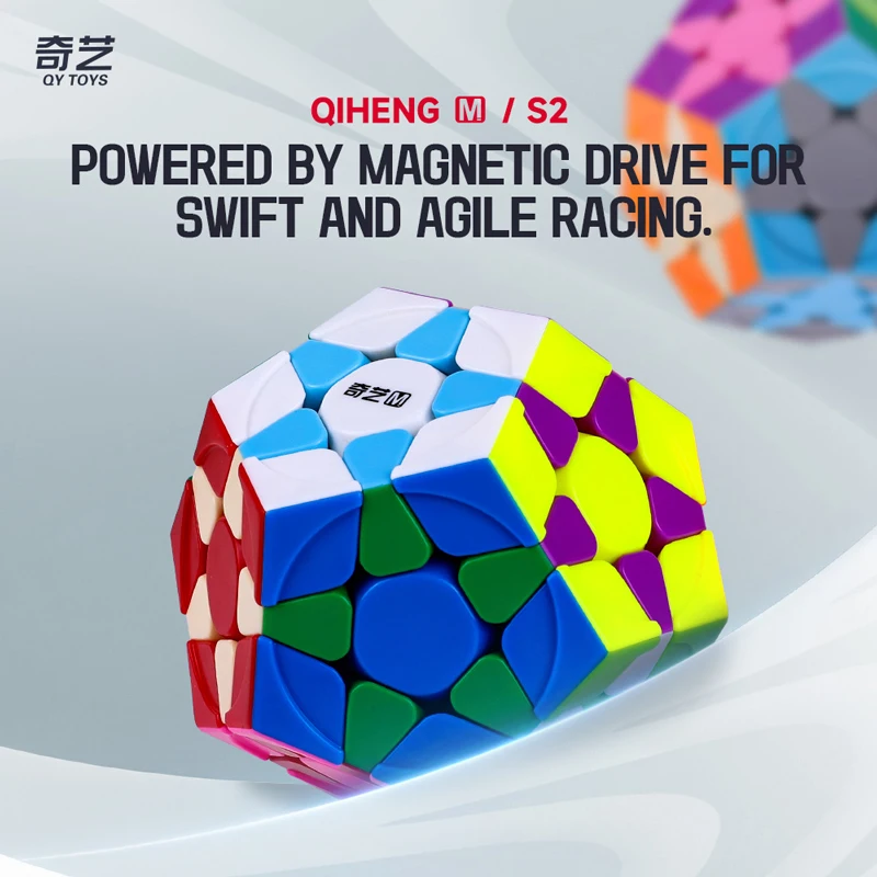 QiYi Qiheng Megaminx Magic Cube 3x3 Dodecahedron Professional Speed Puzzle 12 Face Children Toy Special Speedcube Cubo Magico 3