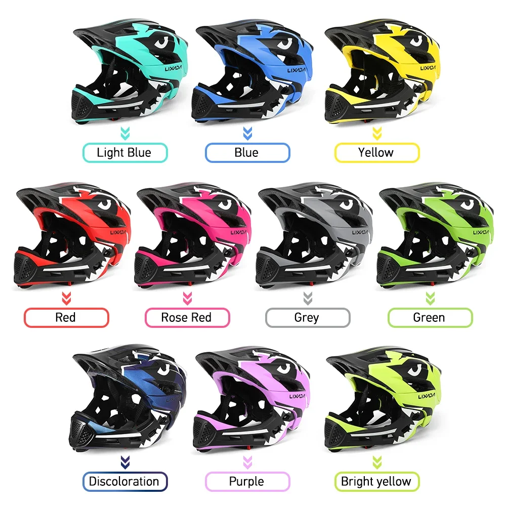 Kids' Detachable Full-Face Bike Helmet – Multi-Sport Design for Cycling, MTB, Skateboarding & Roller Skating 5