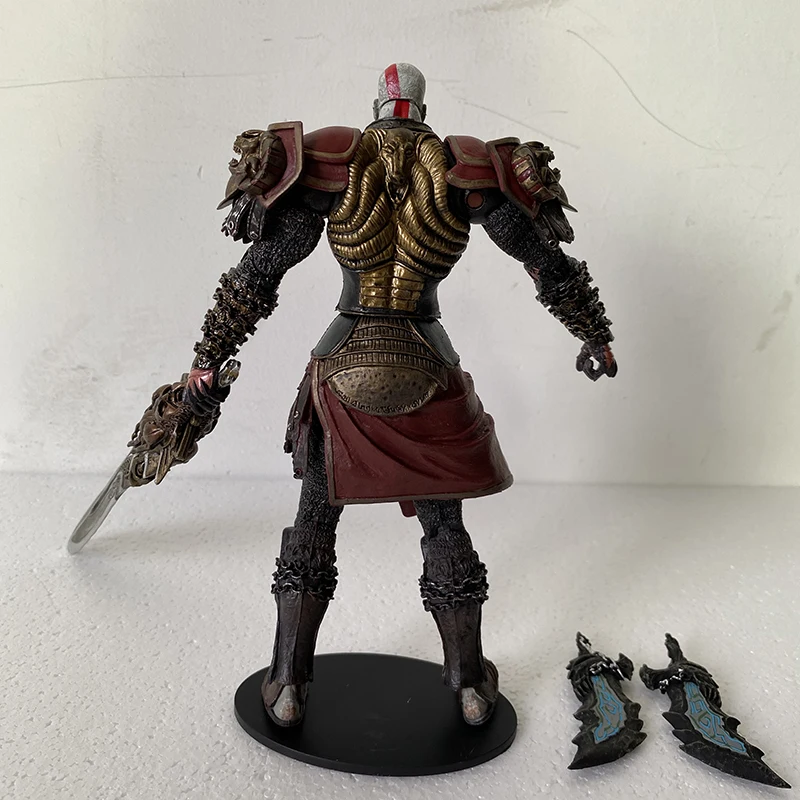 Neca God of War 2 Kratos Golden Fleece Armor Medusa Head 7 Game Action  Figure