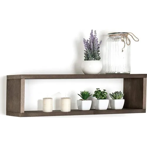 Da Parete In Stile Rustico Cremagliera Bagno Cremagliera Cucina Cremagliera Mensola In Legno Scaffale Rettangolo Singolo, Regal, Scaffale, Полка, Lo S