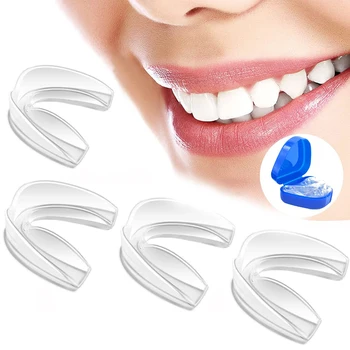 안티 Bruxism 립 마우스 가드 치아 소켓, 케이스 박스 포함 립 문신 Tebori 보조 용품 교정기 소켓 립