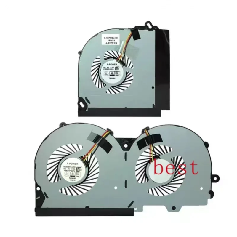 

Кулер для ЦП 6-31-P95E2-101, вентилятор для видеокарты 5 в 0,5 А, для Clevo P950, P950HR, P950ER, T97, T96E, T800