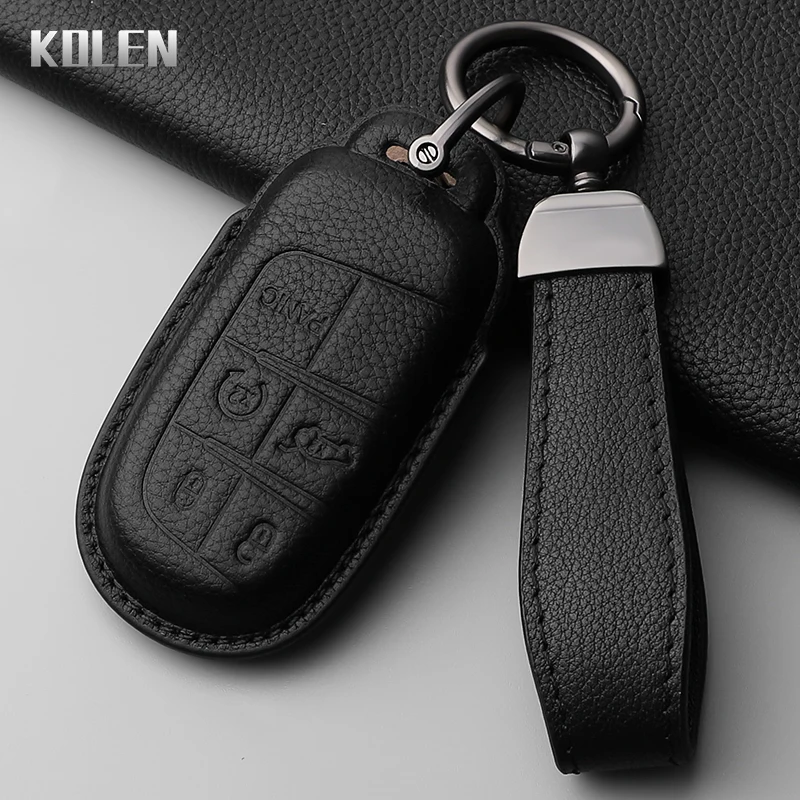 Premium Genuine Leather Car Key Case Cover