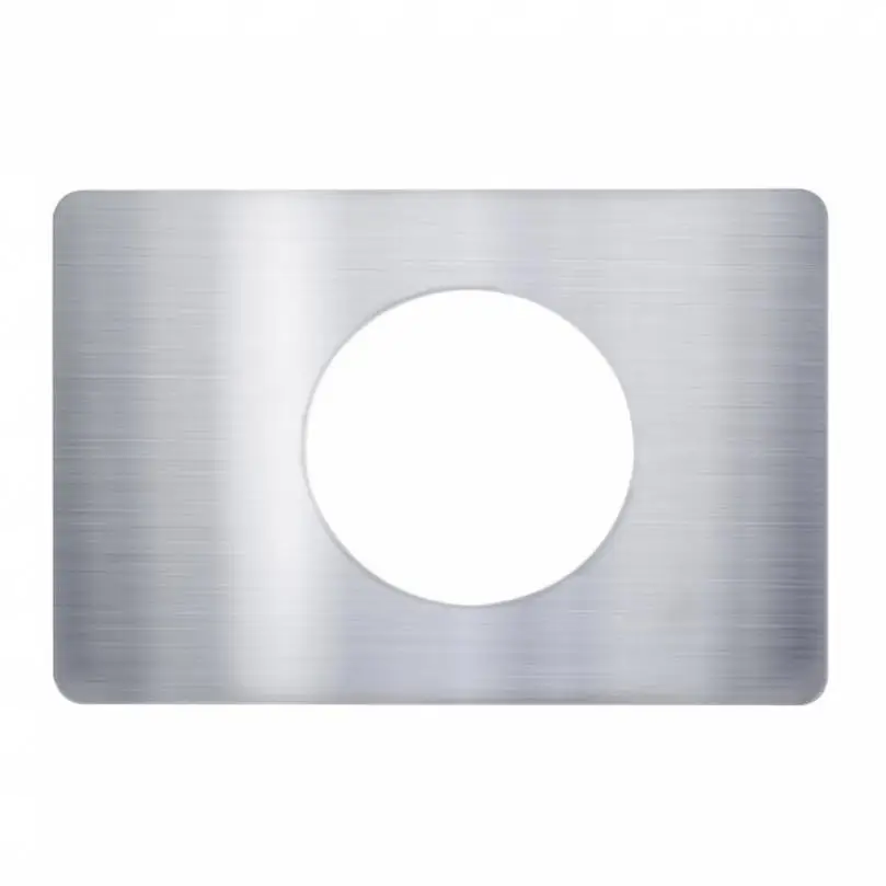 Thicker Brushed Stainless Steel Non-perforated Door Reinforcement Plates for Bedroom Ball Lock Door Lock Repair Kit 2pcs