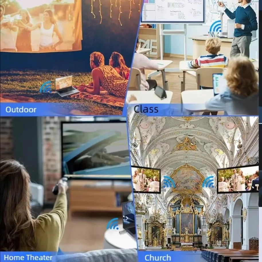 5G 1080P 30M Wireless HDMI-Compatible Video Audio Transmitter Receiver Extender Display Adapter Dongle For TV Box Monitor PC