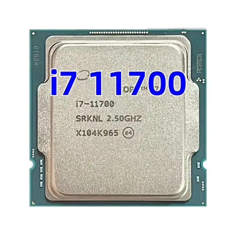 Nuovo Supporto I7 11700 I7-11700 Z590 Processore Cpu A Otto Core A Sedici Thread 2.5Ghz 65W 16M Socket 1200