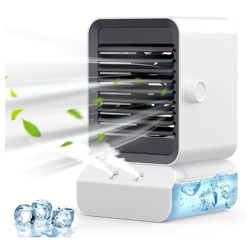 

Mobile Air Conditioner Mini Air Cooler, 4-In-1 Quiet Air Conditioner Air Cooler With 7 Colored Lights,For Home Office