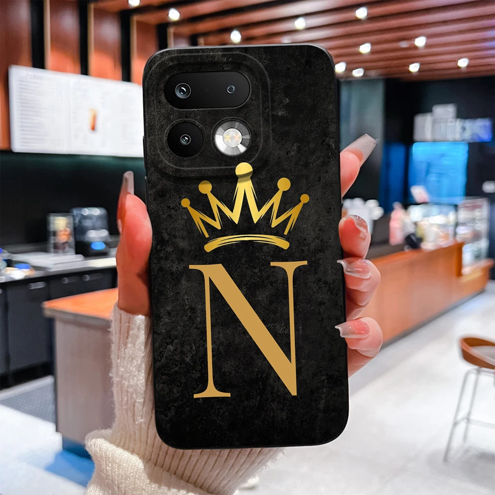 Fashion Crown Letters Shockproof Silicone Couple Phone Case
