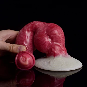 Realistic Wolf Cock Silicone 5.8cm Big Knot Anal Orgasm For Male Sex Toy With Suction Cup Dog Squirting Dildo Flirt Sex Shop 3