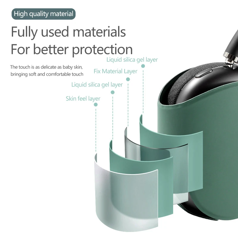 غطاء حماية ذكي حافظة جلدية ناعمة لسماعات Airpods M...