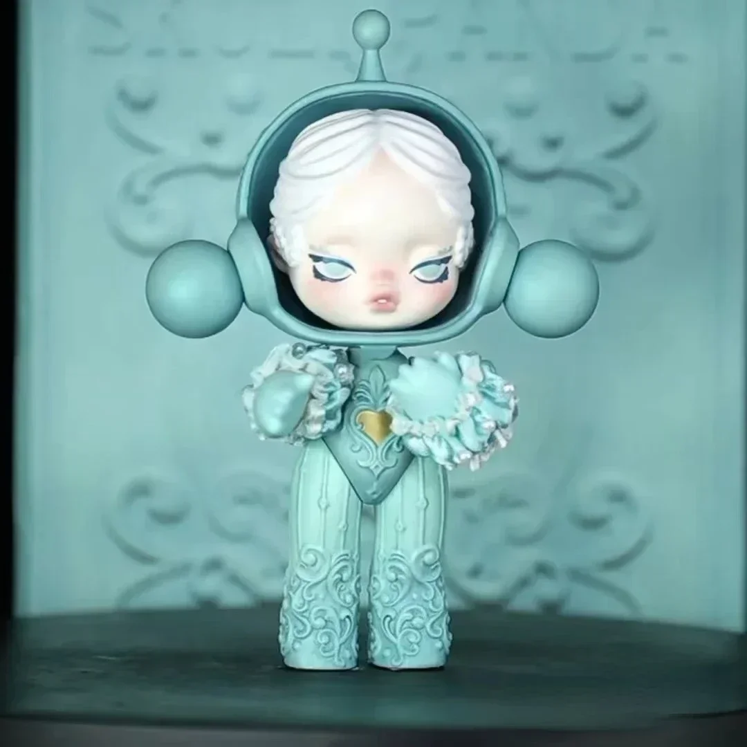 スカルパンダ-花の咲く赤ちゃんのフィギュア,ピンク,緑,spアート,文化