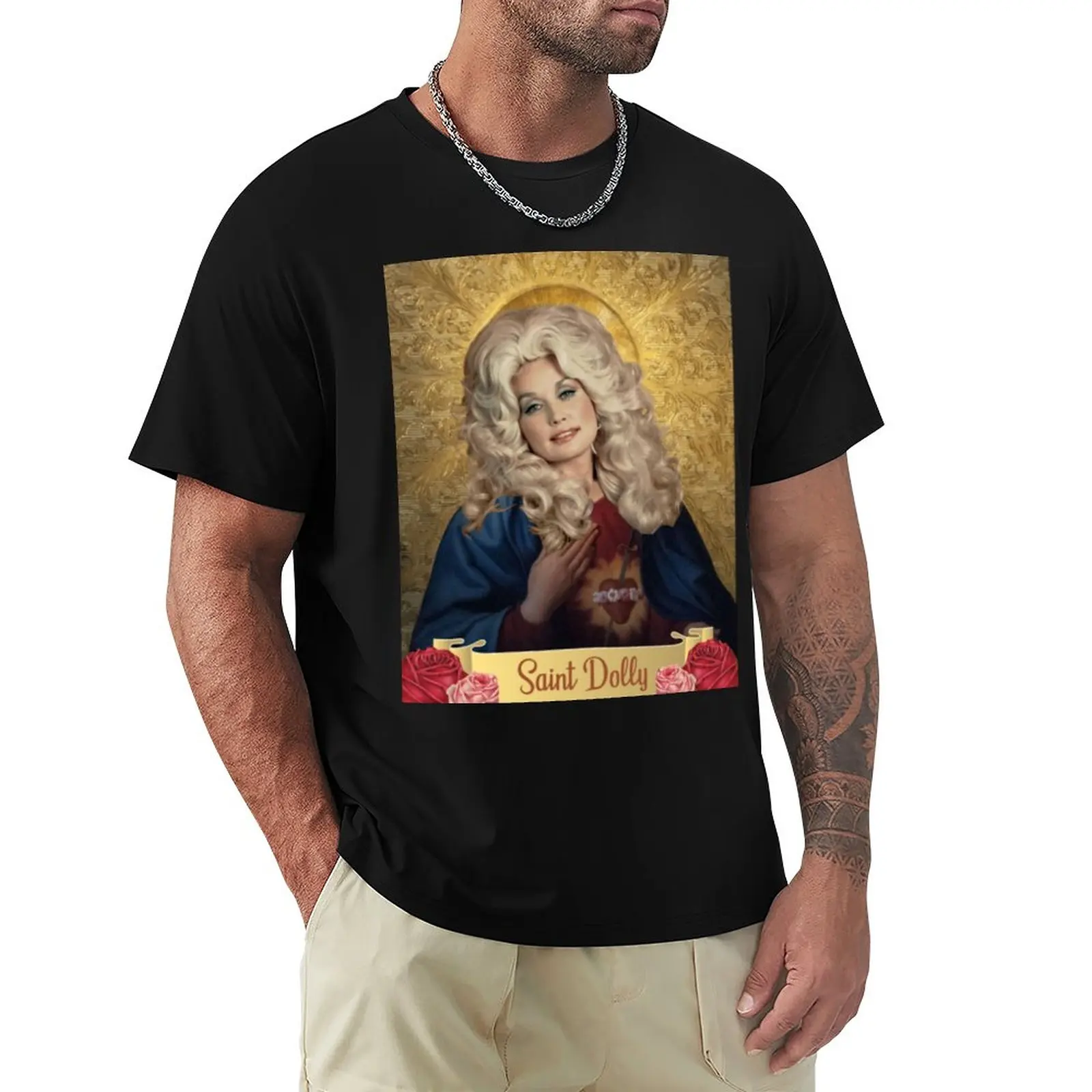 

Saint Dolly Parton - Saint Doll T-Shirt korean fashion summer clothes vintage clothes men clothing
