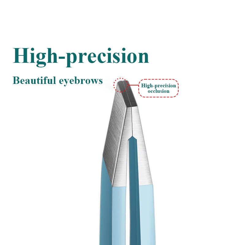 Colorful Eyebrow Tweezer Hair Beauty Fine Hairs Puller Stainless Steel Slanted Eye Brow Clips Removal Makeup Tools 2