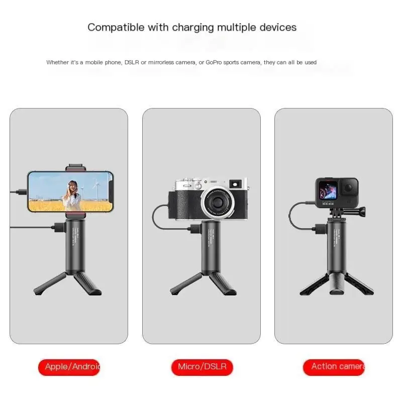 UlanziBG-4 large capacity power bank for gopro11/action4 sports camera charging handle