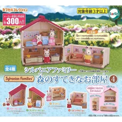 Original Epochs Gashapon Capsule Toys Kawaii Cute Sylvanians Family 4 Miniature House Doll Accessories Figures Model Ornamengts