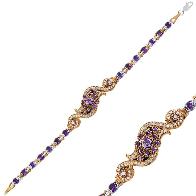 

Silver 925 Sterling Zircon Cubic Zirconia Authentic Bracelet
