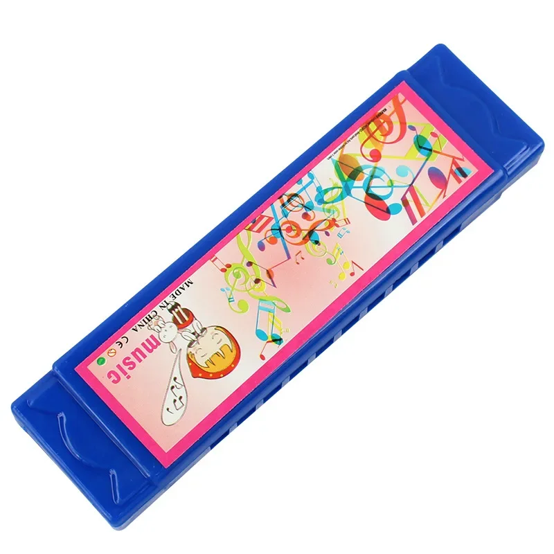 플라스틱 하모니카 더블 로우 블로우 가능 하모니카 초보자 뮤지컬 장난감, 어린이 생일 파티 선물, 보상 선물, 10 개 구멍