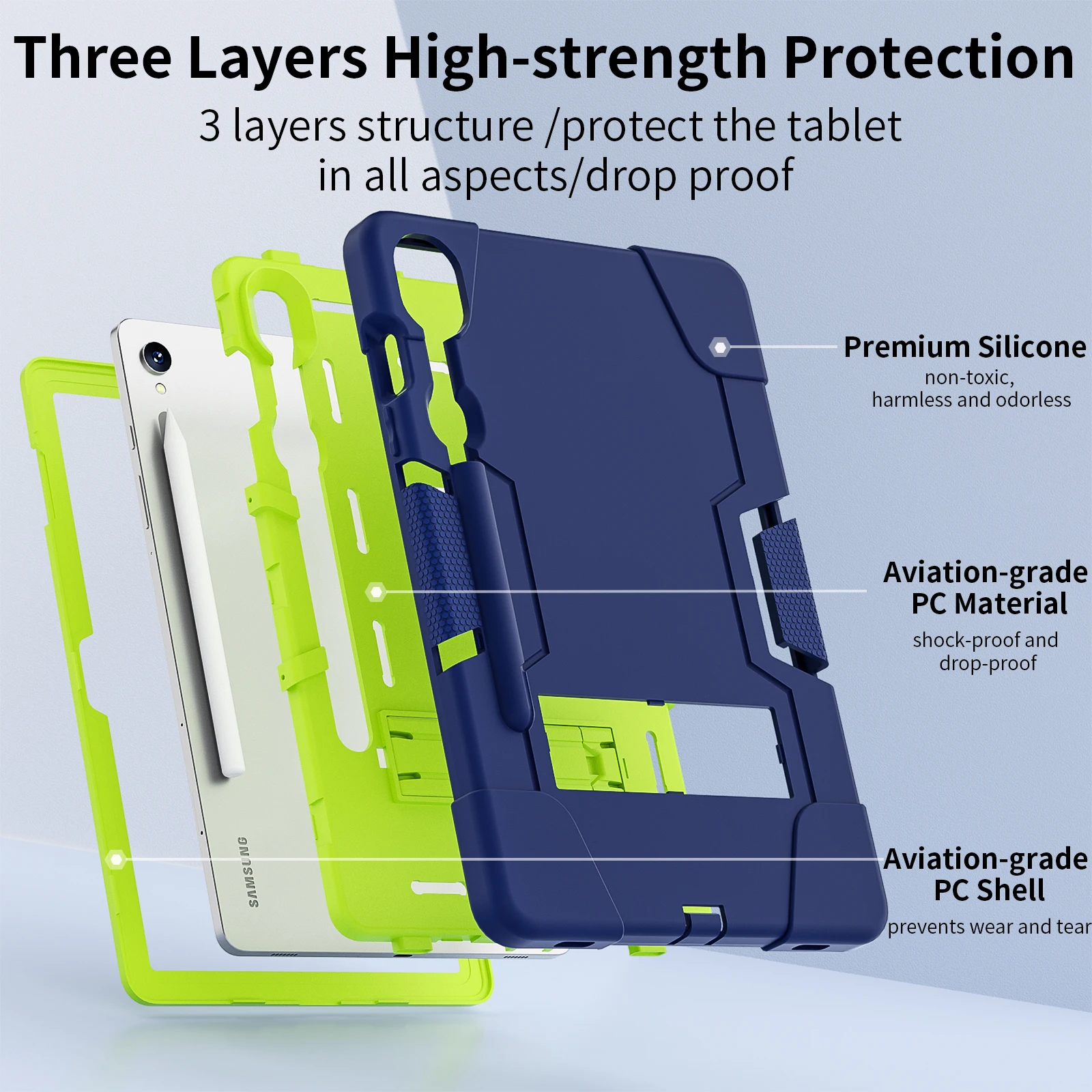 Premium Tablet Case with Pen Slot – 10-11 Inch Screen Size
